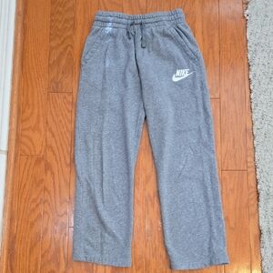 Nike Kids Straight Leg Gray Sweatpants